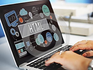 Homepage Domain HTML Web Design Concept