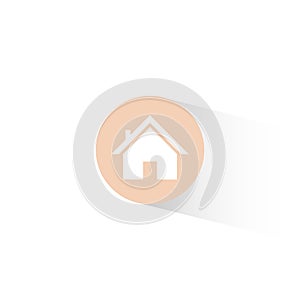 Homepage Icon Vector in Trendy Flat Style. Home, House Symbol Illustration