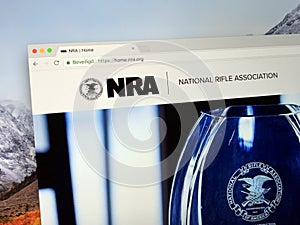 Homepage of The National Rifle Association of America NRA