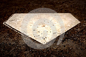 Homeplate Home Plate in Baseball for Scoring and Batting