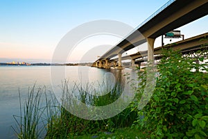 Homer M. Hadley Memorial Bridge over Lake Washington in Seattle