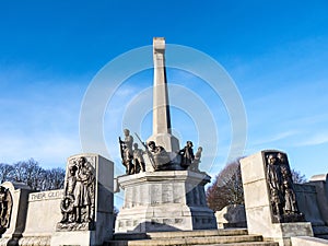 The War memorial in the model village of Port Sunlight, created by William Hesketh Lever for his soap factory workers.