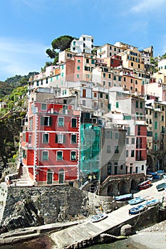 Homes in Riomagiore, Italy.