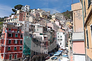 Homes in Riomagiore, Italy.