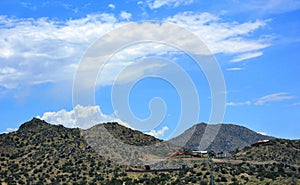 Homes on Sandia Mountains photo