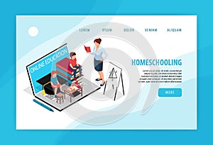 Homeschooling Landing Page Design