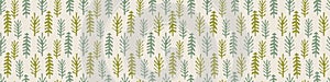 Homespun Naive Christmas Fir Tree Border Pattern. Seamless Background Edge for Festive Holidays Washi Tape . Minimalistic Winter