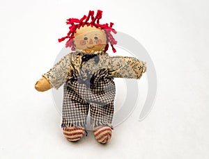 Homespun Red Checkered Raggedy Andy Doll