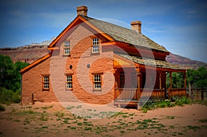 Homestead in Grafton, Utah desert