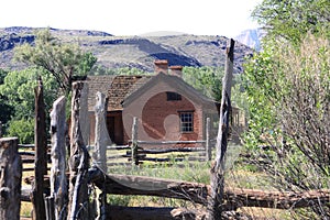 Homestead near the town of Grafton, Utah