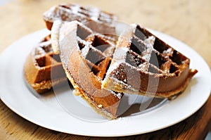 Homestyle Belgian waffles photo