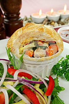 Homestyle Chicken And Vegetable Pie