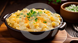 Homestyle Pleasure: American Macaroni in Cheesy Sauce