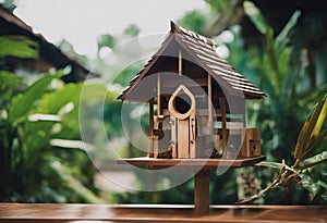 hometown house Kampung back bird Balik mean go wooden raya
