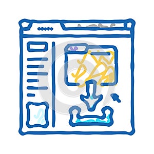 homework submission online learning platform icon doodle illustration photo