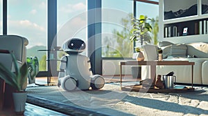 Homey automation concept: machines embody caring traits in familiar environment. Automation love