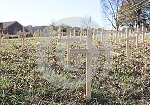 Homicide Victims Crosses