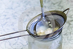 Homogeneous mixture for cream