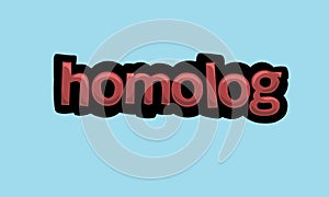 HOMOLOG  background writing vector design