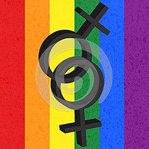Homosexual love icon, female