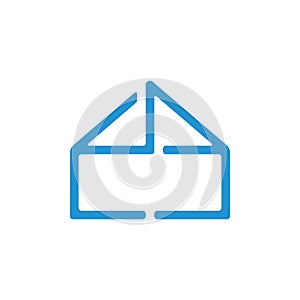 Homy shape simple decoration vector