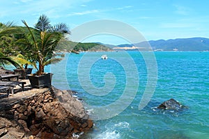 Hon Mieu island or Tri Nguyen island or Bong Nguyen island. Nha Trang. Vietnam