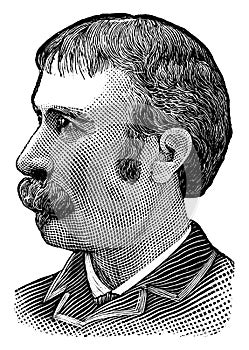 Hon. William Walter Phelps, vintage illustration