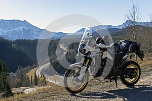 The Honda Africa Twin ADV 1000cc Motorcycle in the Rocky Mountains!