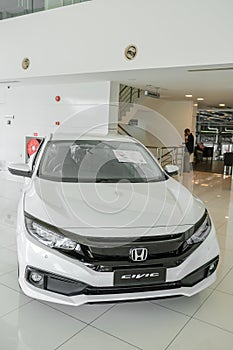 The Honda car dealership on Segamat , Malaysia  with new cars for sale