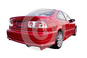 Honda Civic EX - Red 1 photo