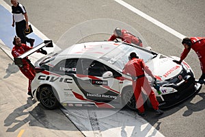 Honda Civic WTCC car at Monza