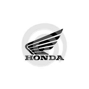 Honda logo editorial illustrative on white background