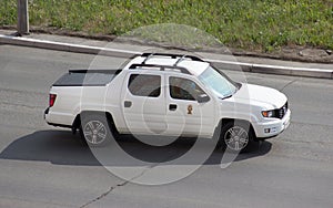 Honda Ridgeline rides on the road