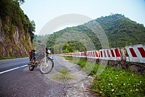 A Honda Win motorbike on Cat Ba Island