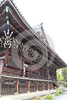 Hondo Hall of Seiryo-ji Temple in Kyoto, Japan photo