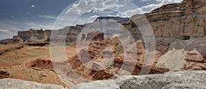 Hondu Arch and McKay Flat from Reds Canyon in the San Rafael Swell photo