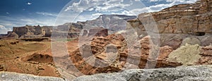 Hondu Arch and McKay Flat from Reds Canyon in the San Rafael Swell photo