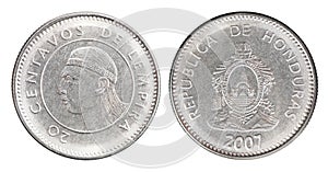 Coin honduras centavo photo