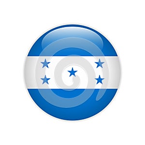 Honduras flag on button