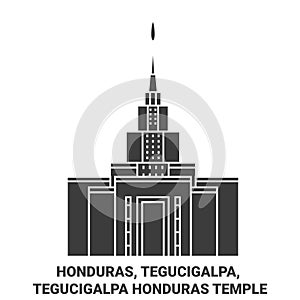 Honduras, Tegucigalpa, Tegucigalpa Honduras Temple travel landmark vector illustration photo