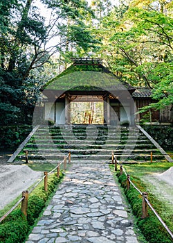 Honen-in Temple traditional architecture in Kyoto, Japan photo