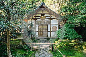 Honen-in Temple traditional architecture in Kyoto, Japan photo