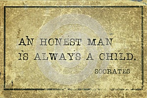 Honest man Socrates