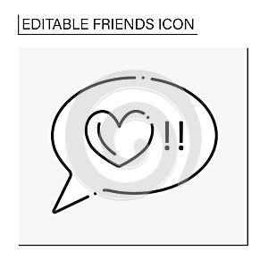 Honestly line icon