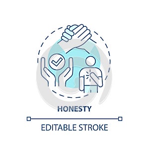 Honesty concept icon