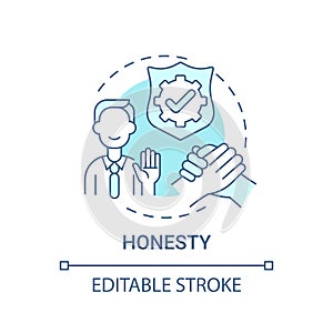 Honesty concept icon