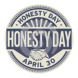 Honesty Day stamp