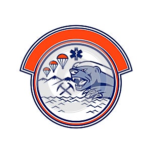 Honey Badger Land Sea Air Rescue Mascot