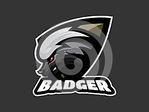 Honey Badger Premium Mascot Logo Template Vector