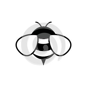 Honey and Bee icon. honey vector.